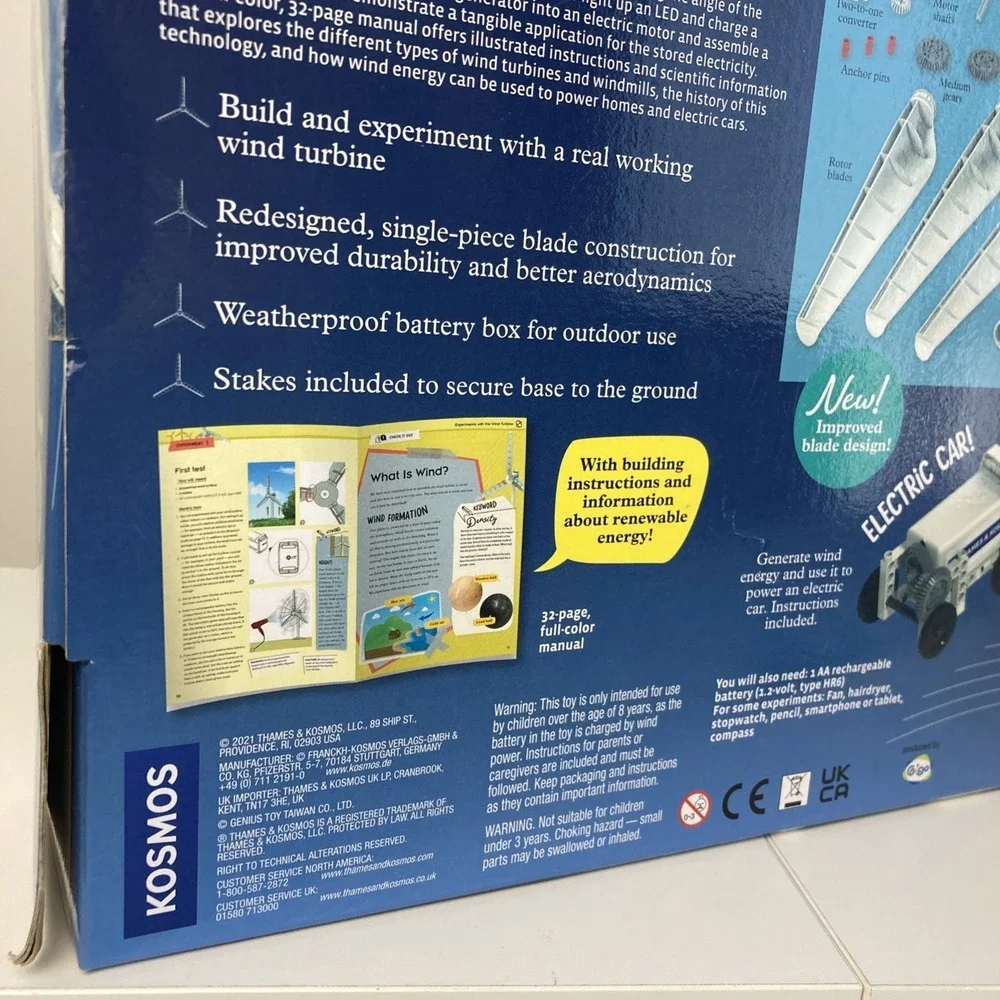 Thames & Kosmos Wind Power V4.0 STEM‎ Experiment Kit | Build a 3ft Wind Turbine